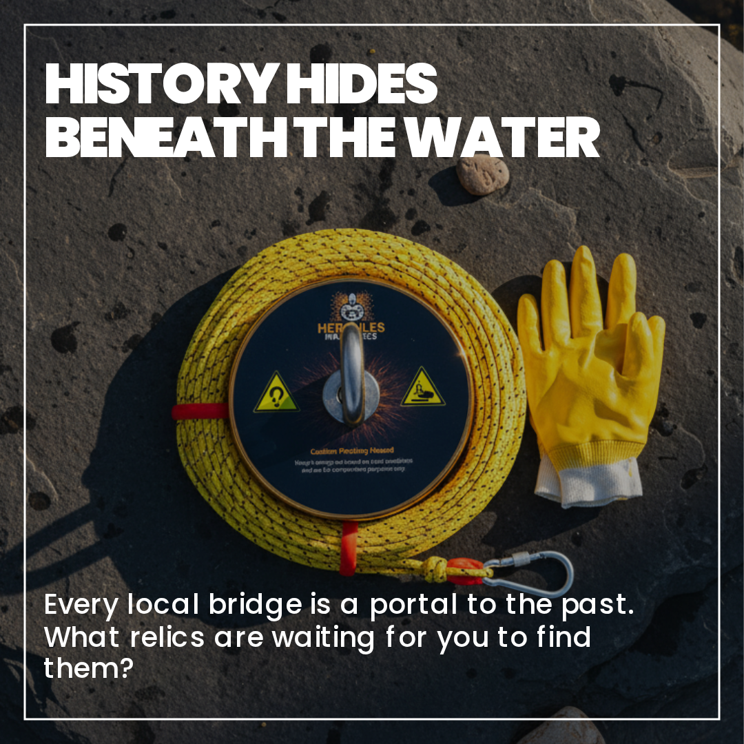 1000 lbs Magnet Fishing Kit w/ 100ft Nylon Rope, Carabiner & Gloves